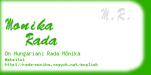 monika rada business card